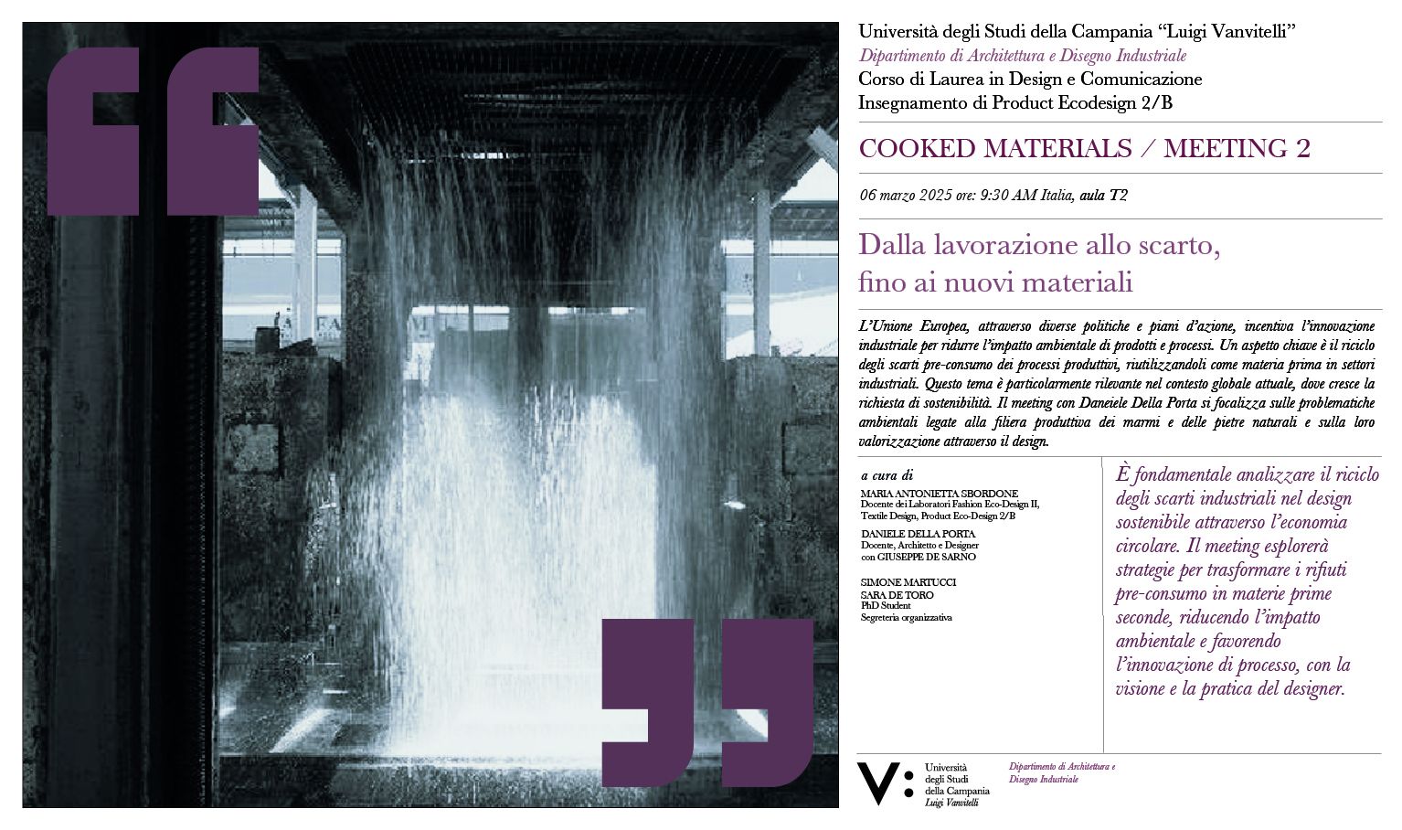 COOKED MATERIALS MEETING 2 LOCANDINA