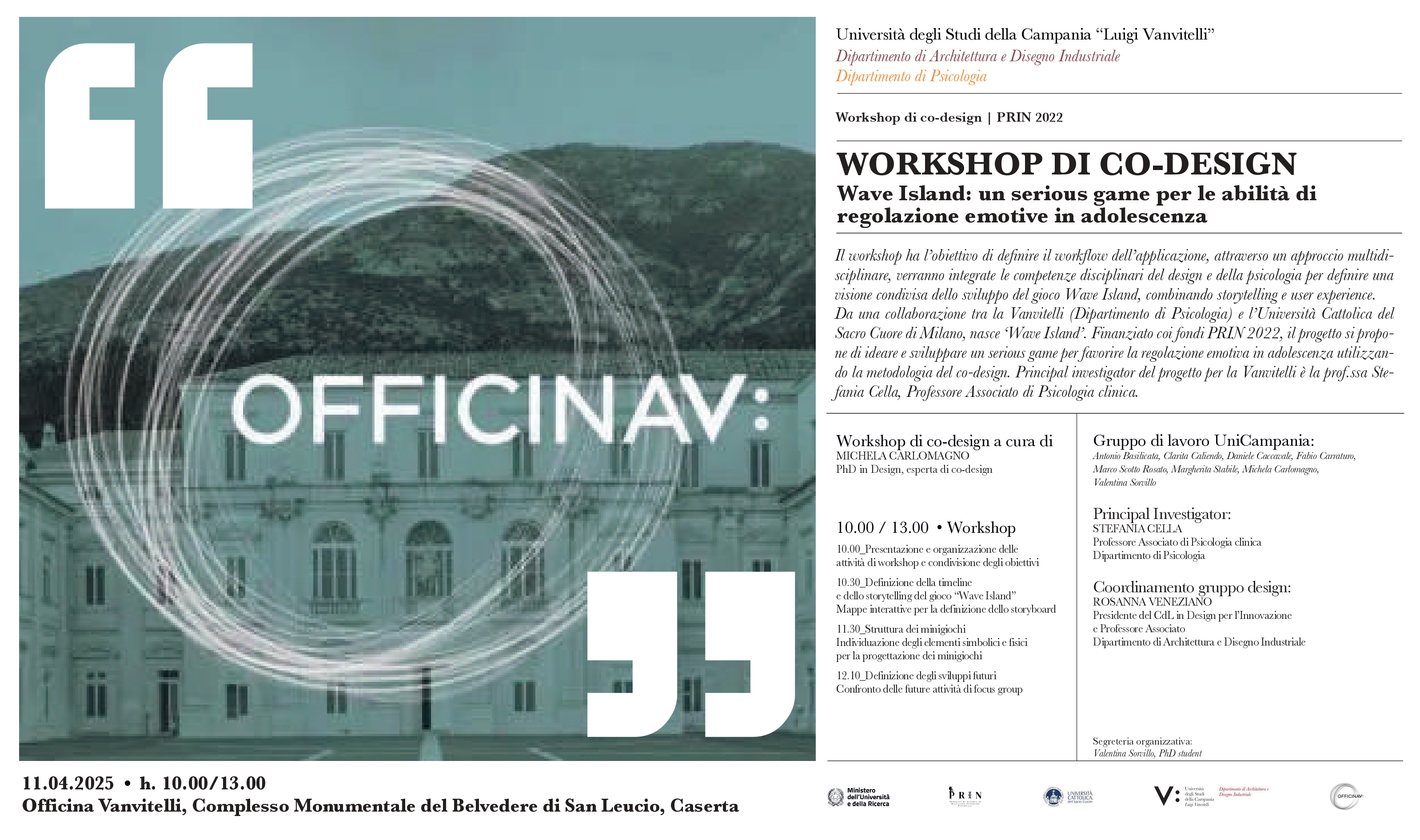 Locandina Workshop di Codesign 11 aprile 2025